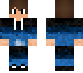 cool blue boy skin with headphones