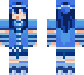 cool blue girl