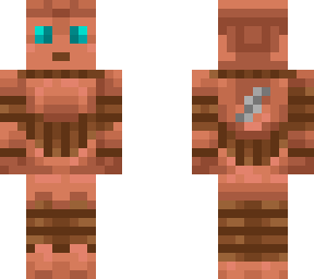 copper clockwork robot