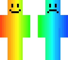 rainbow gradient charecter
