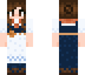 farming dress brown hair