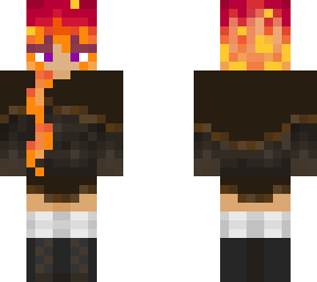 fire haired girl/dragon rider/horse rider