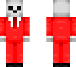 skeleton in a red suit