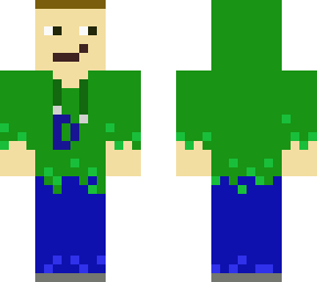 green pullover with d