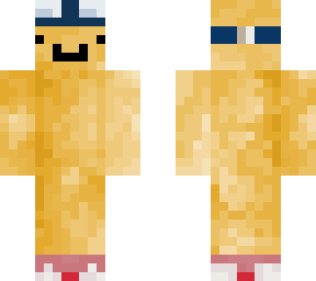 potato with nike shoes on