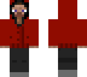 red and black parka