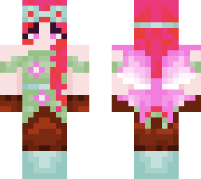 solarpunk flower fairy - pink