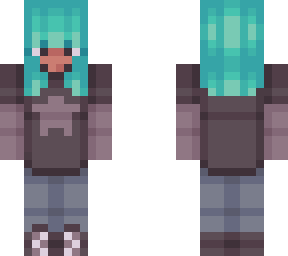 teal hair