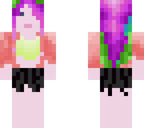 gender swap with colourful hair