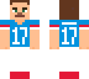 houston / tennessee oilers player nr. 17 without helmet