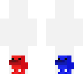 red duck and blue duck