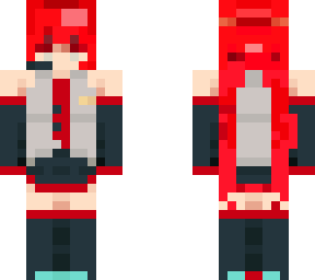 red hatsune miku