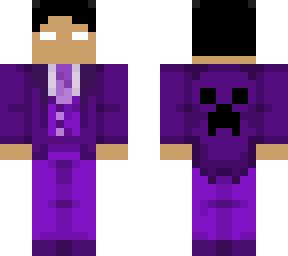 white eyes with purple creeper shirt