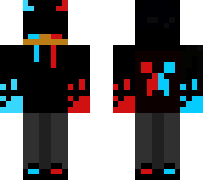 blue and red
