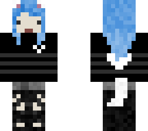 blue hair scemo girl