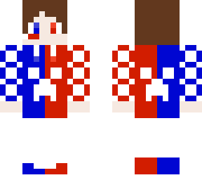 blue and red creaper