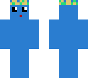 blue skin with crown