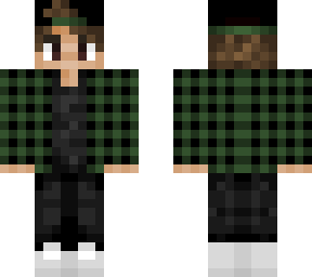green flannel guy