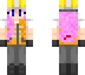 pink haired construction