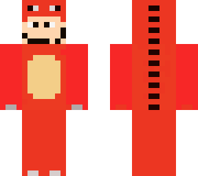 red dino with man face