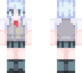 school negire short hair ver