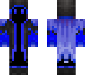 blue cloked