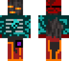 creaking with sculk infection and nether pants