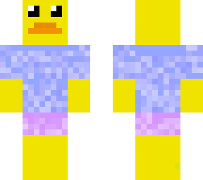 duck with cloths on