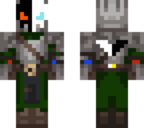 g & e fire and ice armour skull
