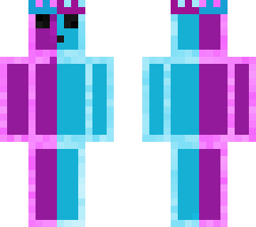 half blue half purple slime king