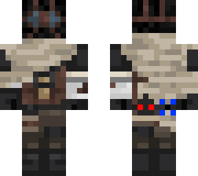post-apocalyptic scarf drone wanderer