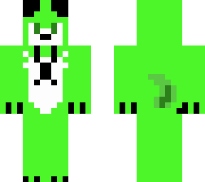 skin furry zielony