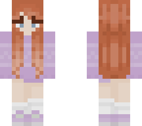 winter ginger girl