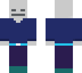 blue adventurer skeleton