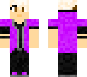 purple, short hair