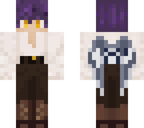 purple bird winged human