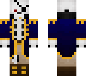 skeleton pirate with eyepatch