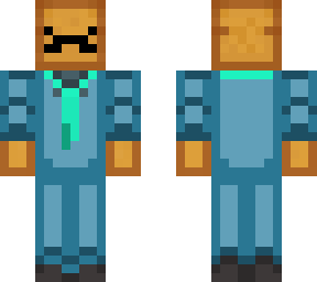 toast in a suit-blue