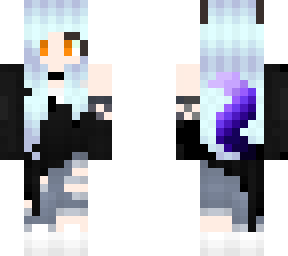wolfychan2 skin con cola morada
