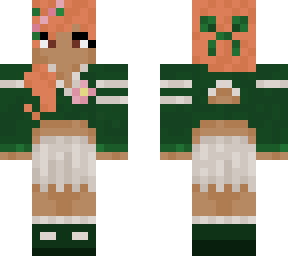caramel skinned green flower girl
