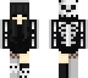 skele with goth bangs