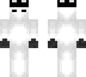 white with gloves