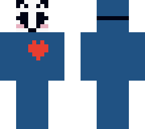 blue heart cat