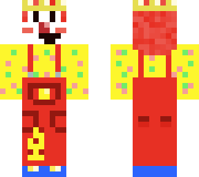 clown skin for my friend but the lighting isn't messed up