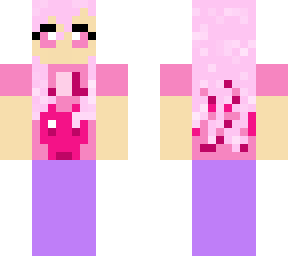 cute pink and purple cat lover girl