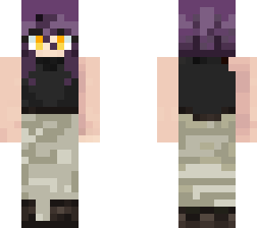 purple haired tank top