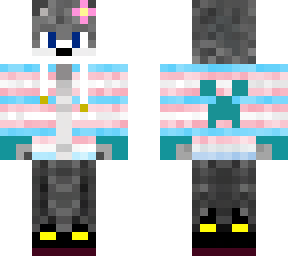 rocky trans flag wolf