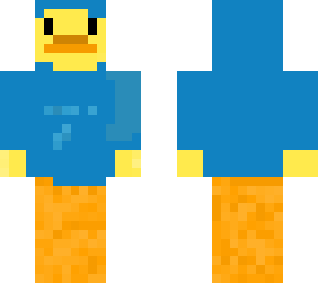duck blue sweater