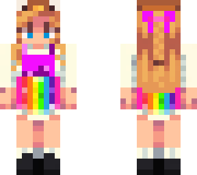 rainbow skirt