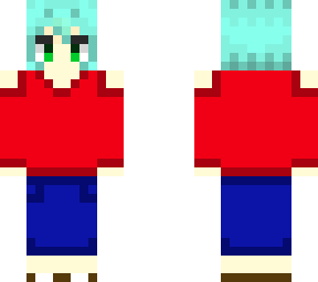 girl with blue hair